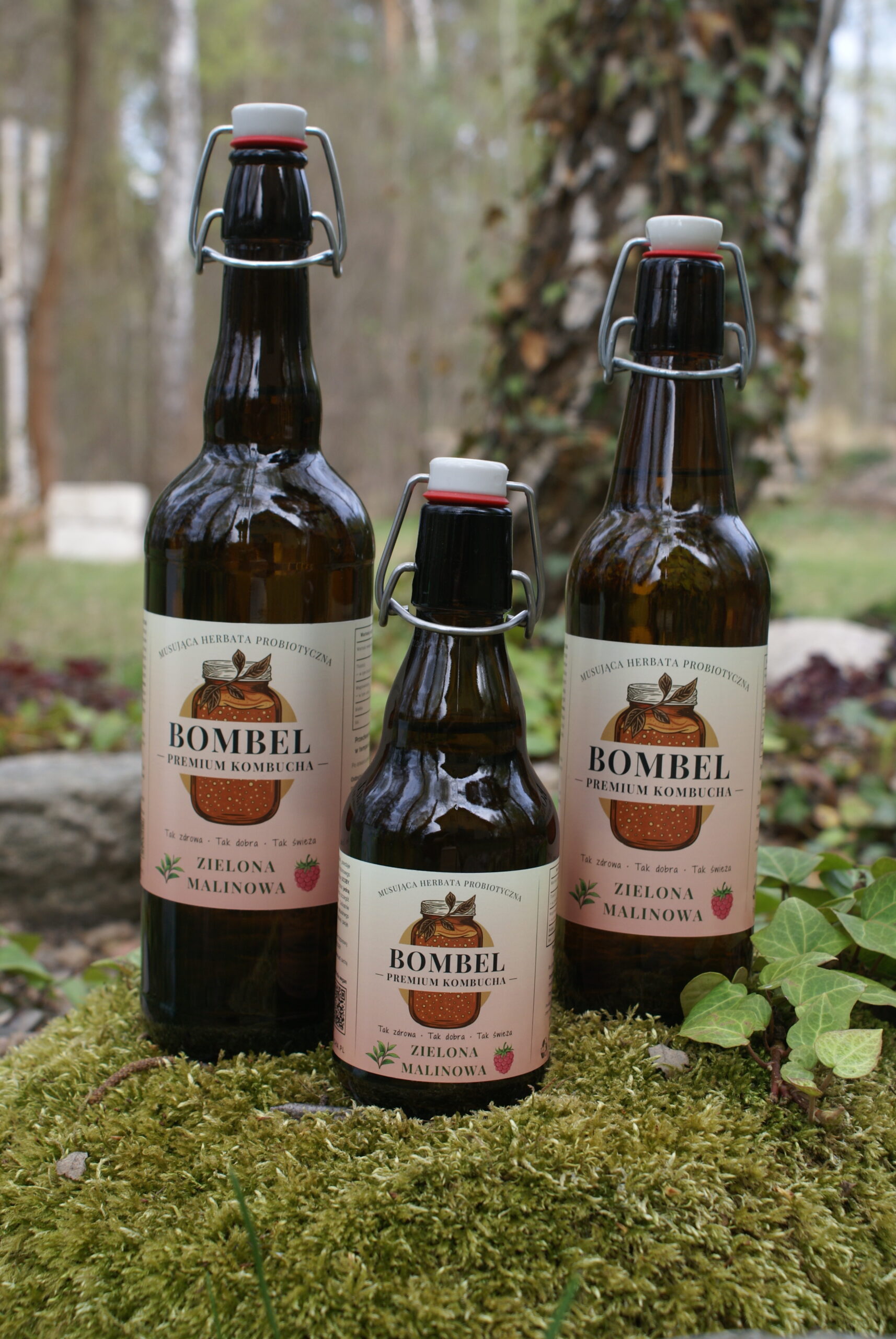 Bombel Kombucha - Zielona malinowa - wszystkie